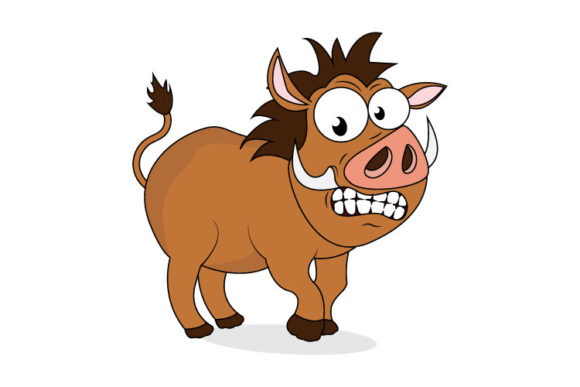 Adorable Meets Wild: The Cute Wild Boar Cartoon Font