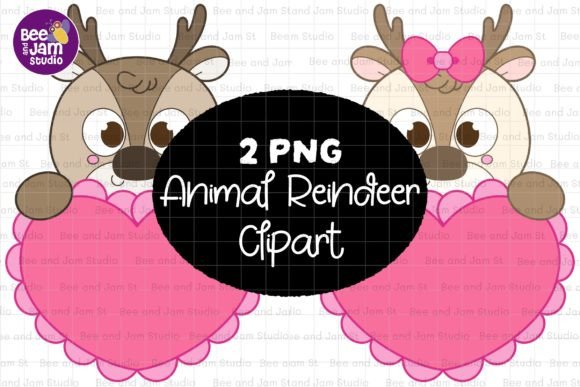 Animal Reindeer PNG Sublimation Clipart for Your Crafts