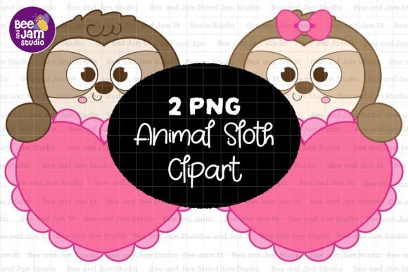 Animal Sloth PNG Sublimation Clipart for Creative Projects