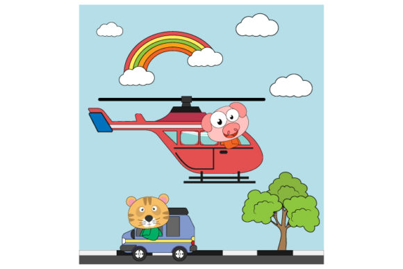 Animal with Transportation: A Font That Brings Stories to Life