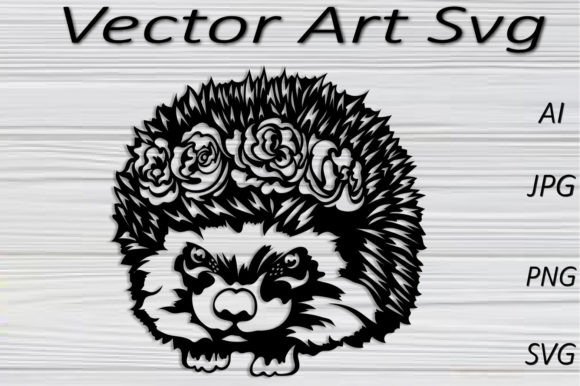 Charming Hedgehog Vector: A Designer's Go-To Animal Asset