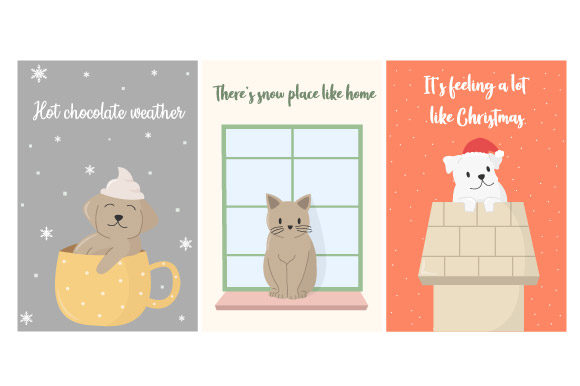 Christmas Card with Animal: Whimsical Charm for Holiday Projects