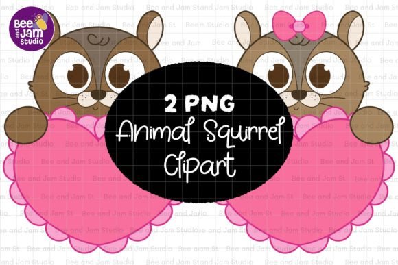Creative Charm: Animal Squirrel PNG Sublimation Clipart
