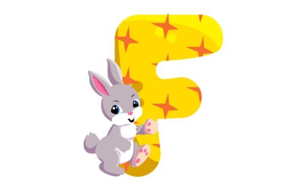 Cute Animal Icons Alphabet F Cliparts: A Playful Design Asset