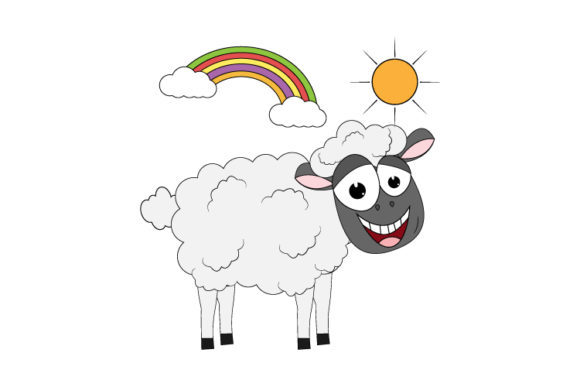 Cute Sheep Animal Cartoon: A Font That Brings Whimsy to Your Work