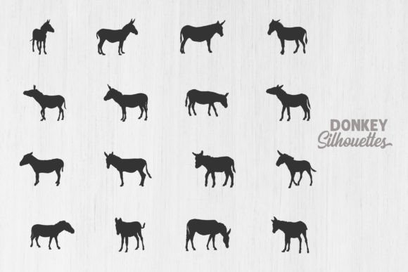 Donkey Silhouette: A Versatile SVG for Modern Design