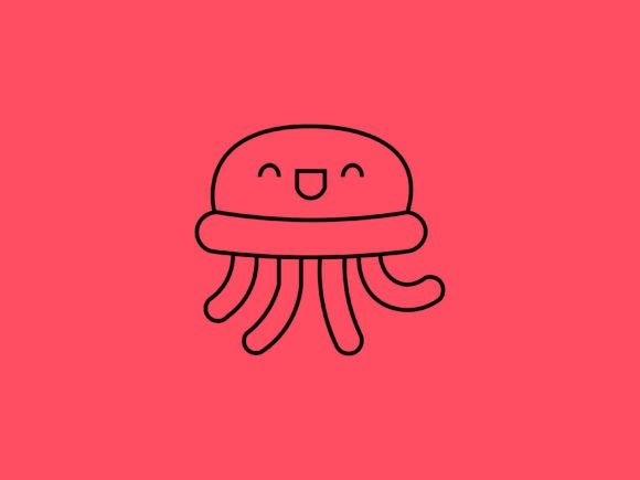 Kawaii Animal Jellyfish Line Background: A Designer’s Take